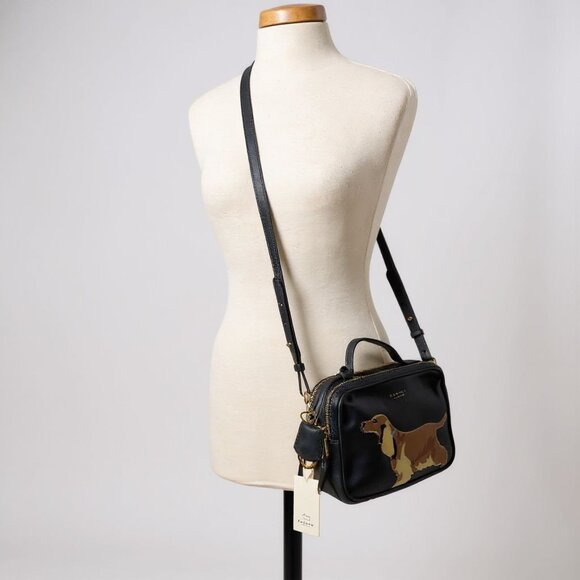 Radley & Friends Baxter Spaniel Dog Leather Crossbody Top Handle Bag NWT - Picture 3 of 16